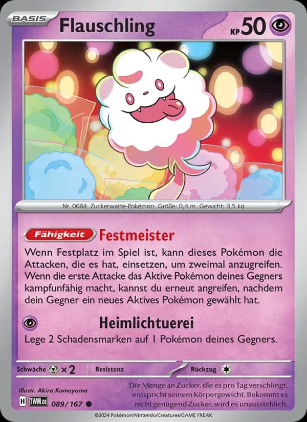 Flauschling card in German