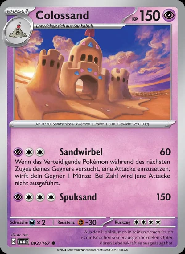 Colossand card in German