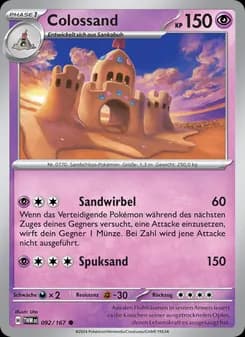 Colossand card in German