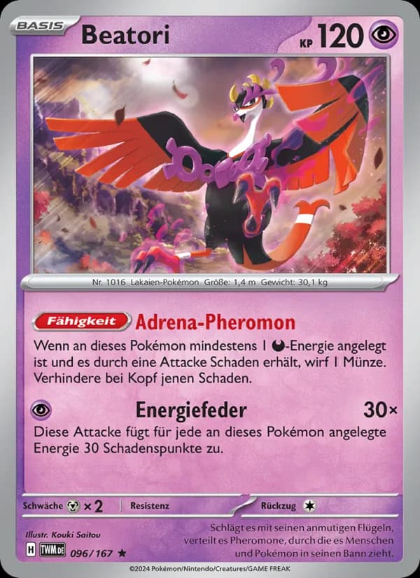Beatori card in German
