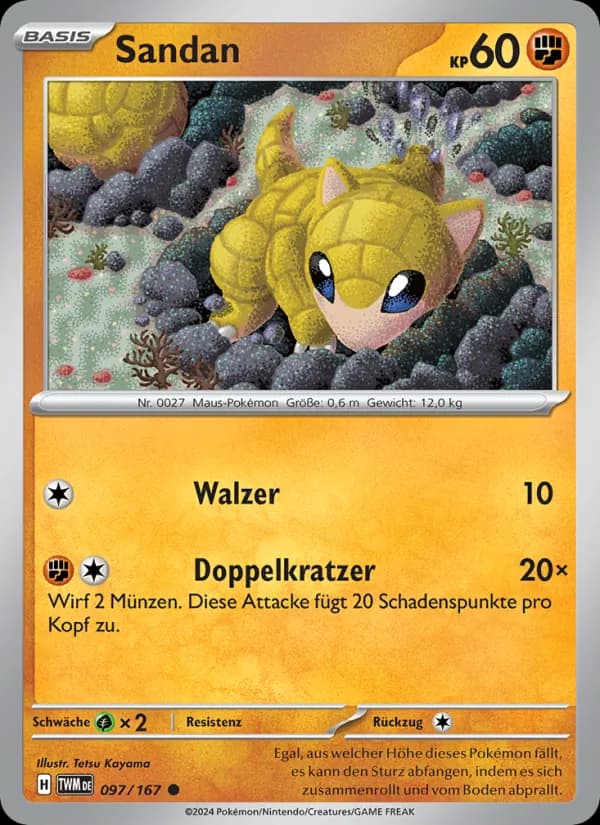 Sandan card in German
