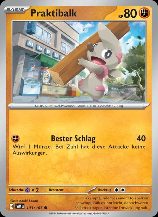 Praktibalk card in German