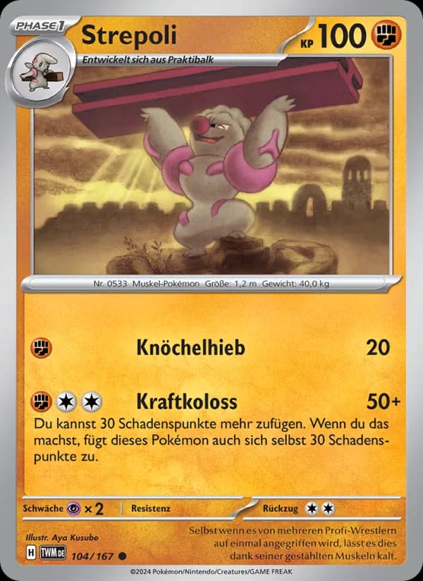 Strepoli card in German