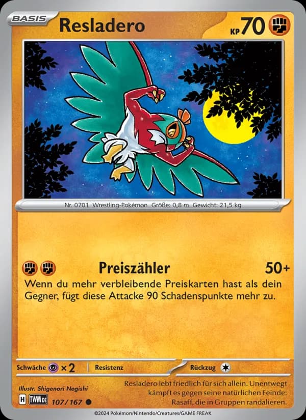 Resladero card in German