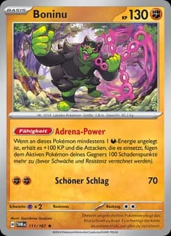Boninu card in German