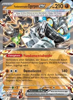 Fundamentmaske-Ogerpon-ex card in German