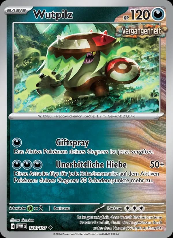 Wutpilz card in German