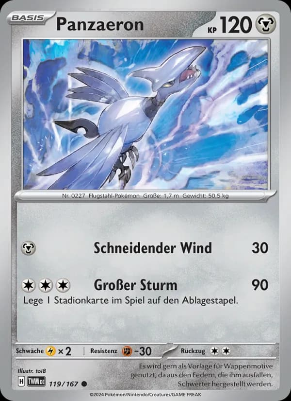 Panzaeron card in German