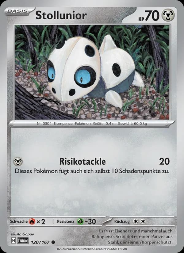 Stollunior card in German