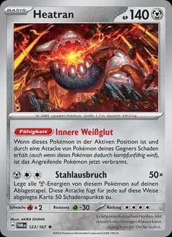 Heatran card in German
