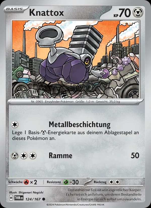 Knattox card in German