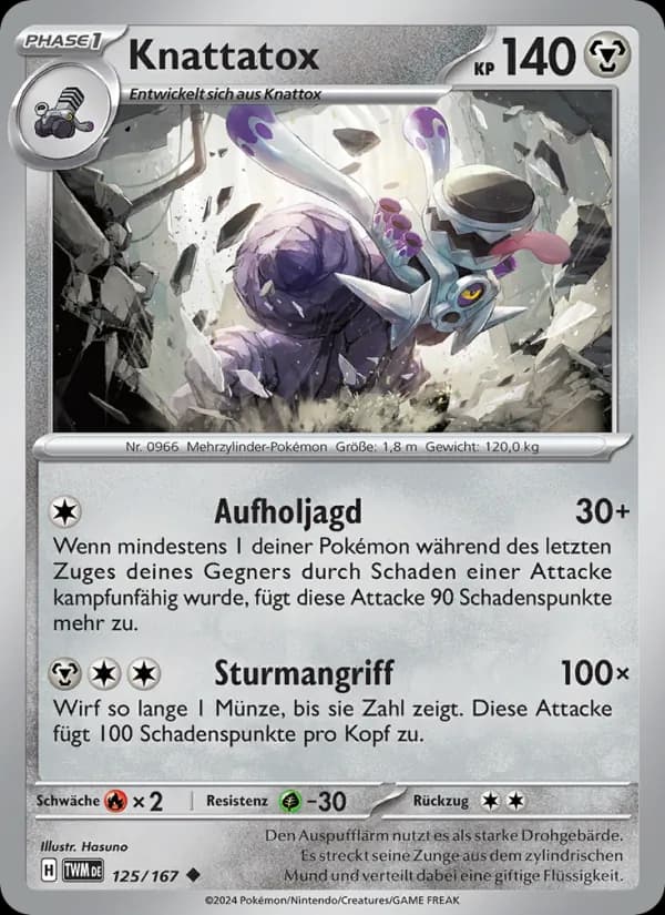 Knattatox card in German