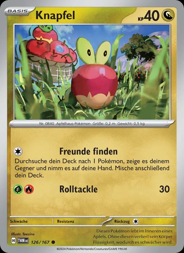 Knapfel card in German