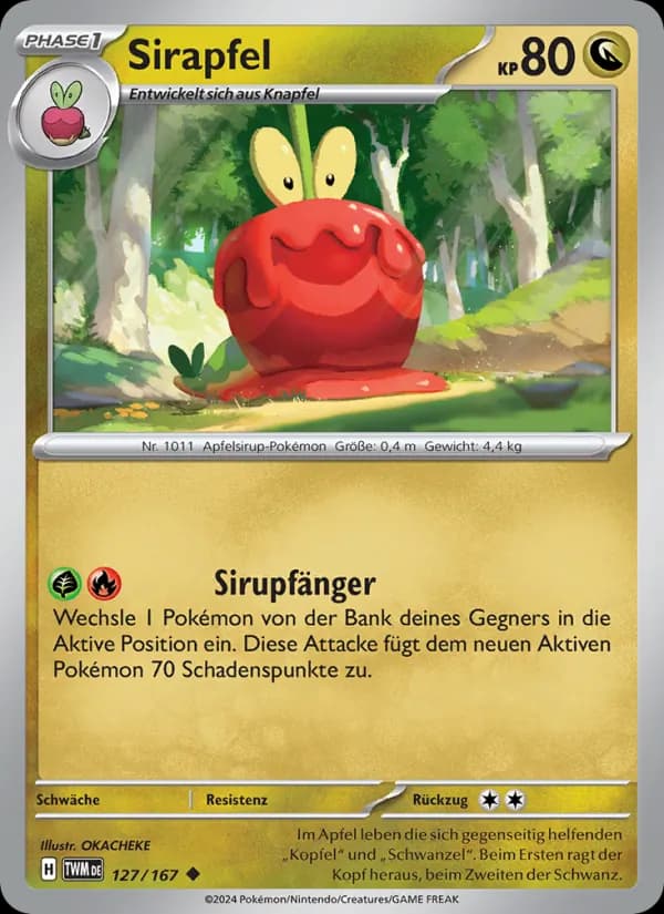 Sirapfel card in German