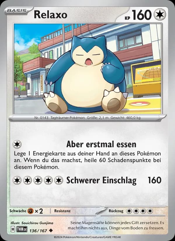 Relaxo card in German