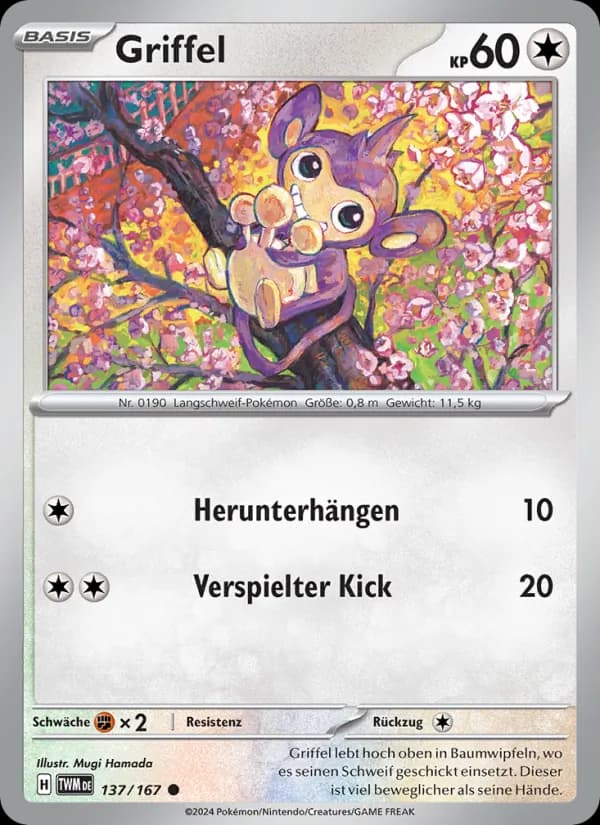 Griffel card in German