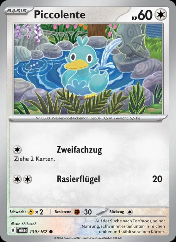 Piccolente card in German