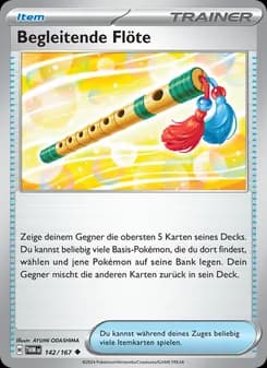 Begleitende Flöte card in German