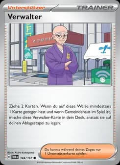 Verwalter card in German