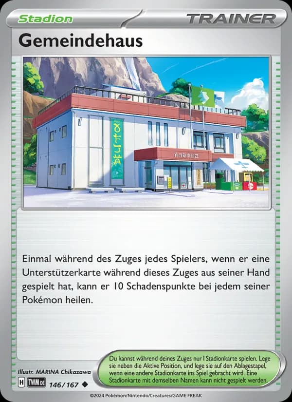 Gemeindehaus card in German