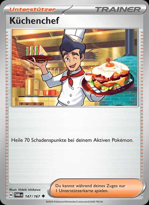 Küchenchef card in German