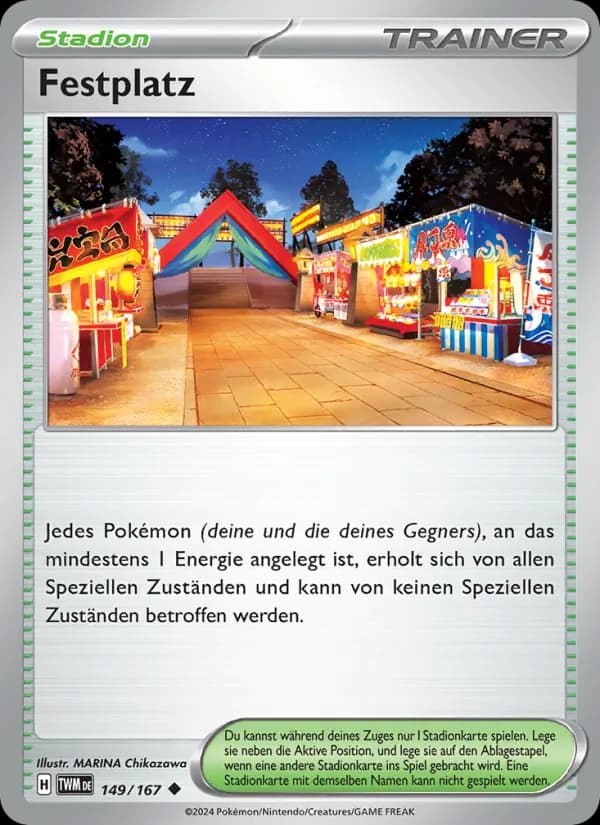 Festplatz card in German