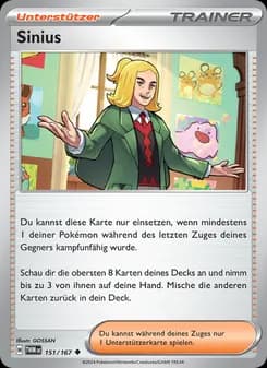 Sinius card in German