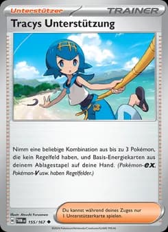 Tracys Unterstützung card in German