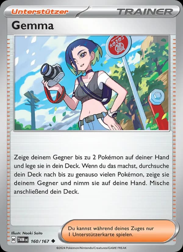 Gemma card in German