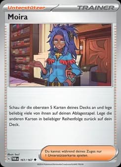 Moira card in German