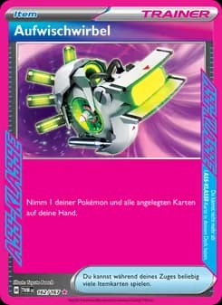 Aufwischwirbel card in German