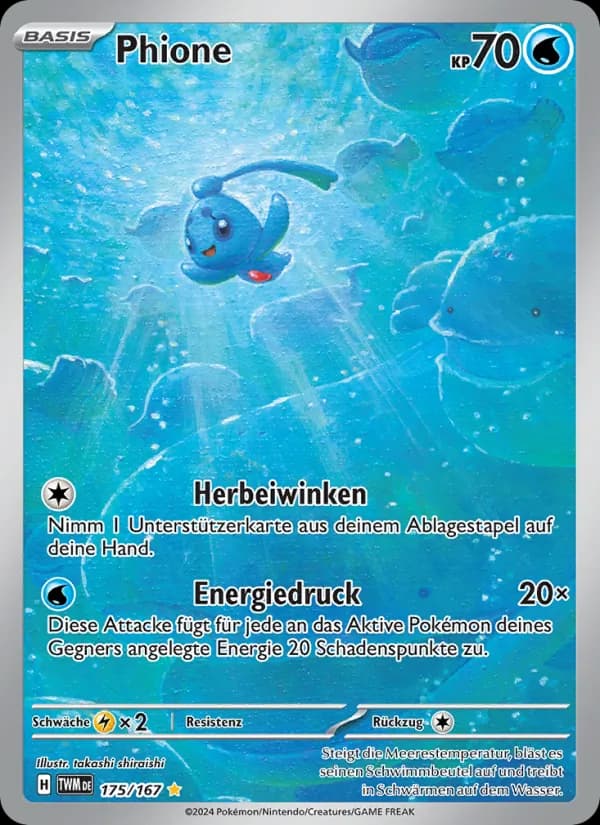 Phione card in German