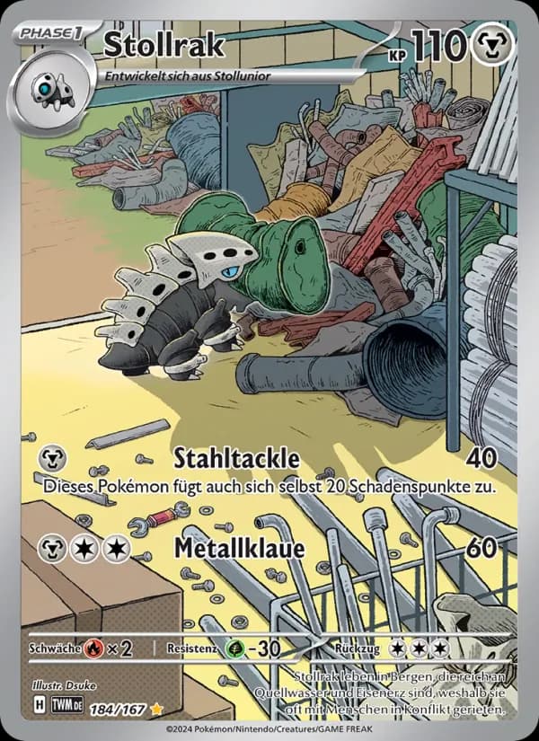 Stollrak card in German