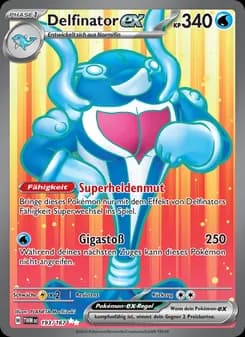 Delfinator-ex card in German