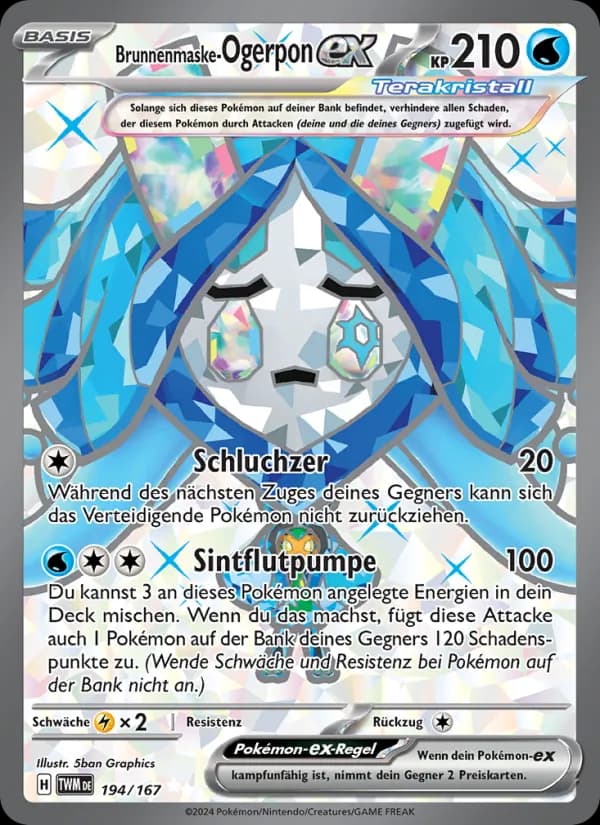 Brunnenmaske-Ogerpon-ex card in German
