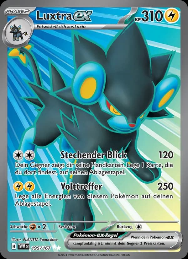 Luxtra-ex card in German