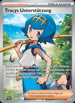 Tracys Unterstützung card in German