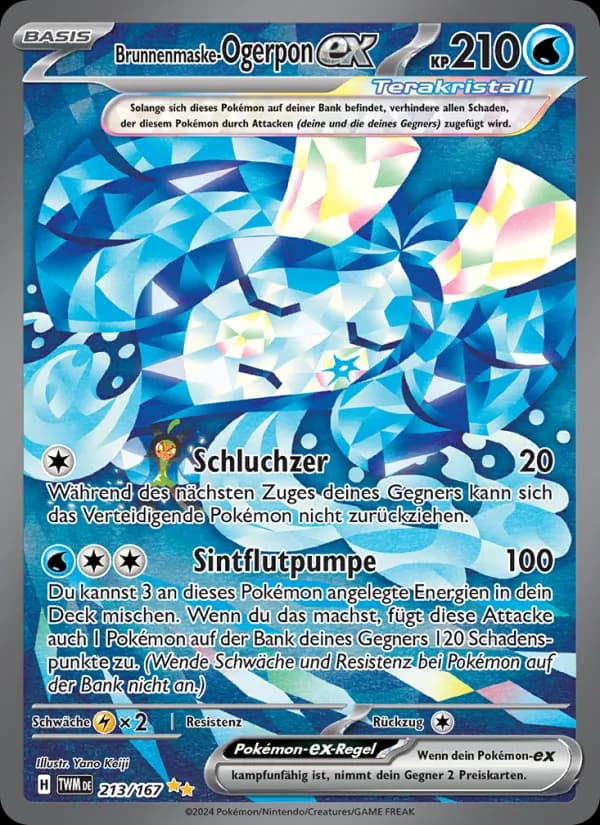 Brunnenmaske-Ogerpon-ex card in German