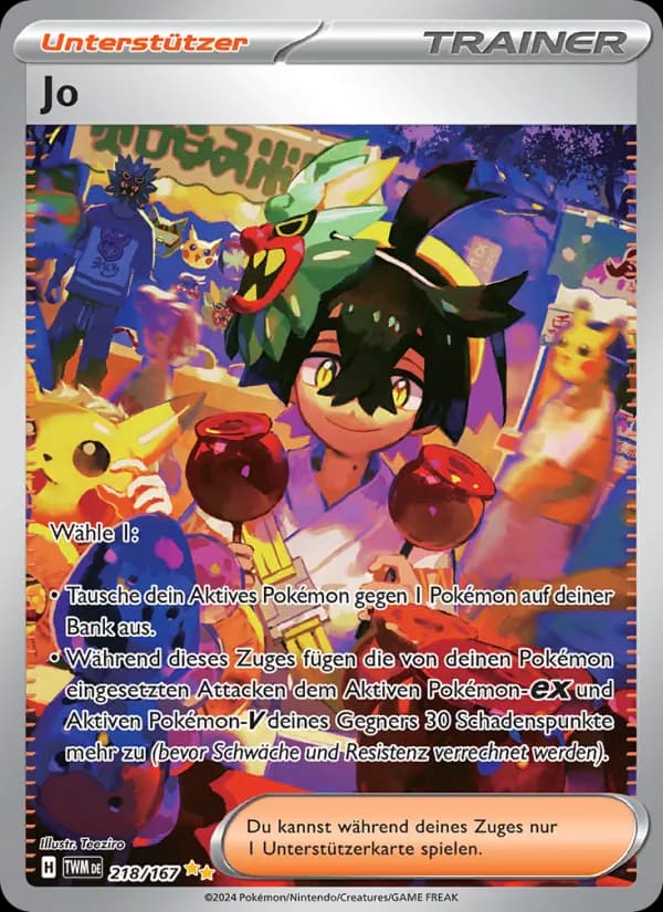 Jo card in German