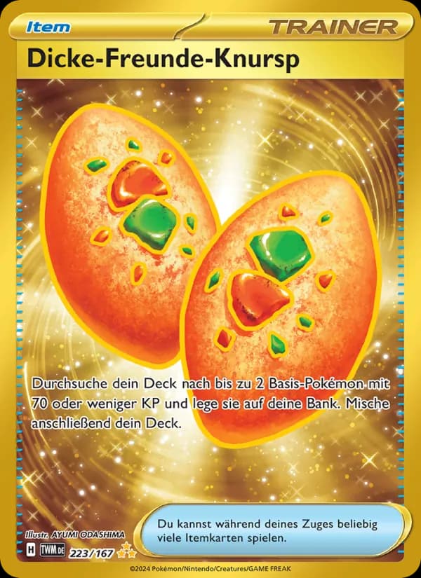 Dicke-Freunde-Knursp card in German