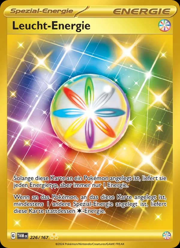 Leucht-Energie card in German