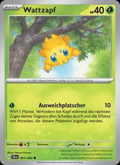Wattzapf card in German