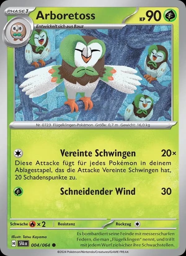 Arboretoss card in German
