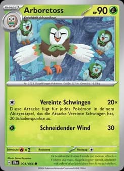 Arboretoss card in German