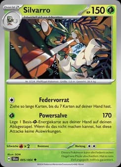 Silvarro card in German