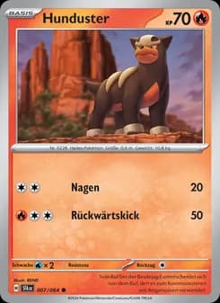 Hunduster card in German