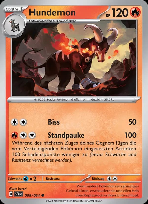Hundemon card in German
