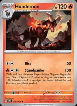 Hundemon card in German