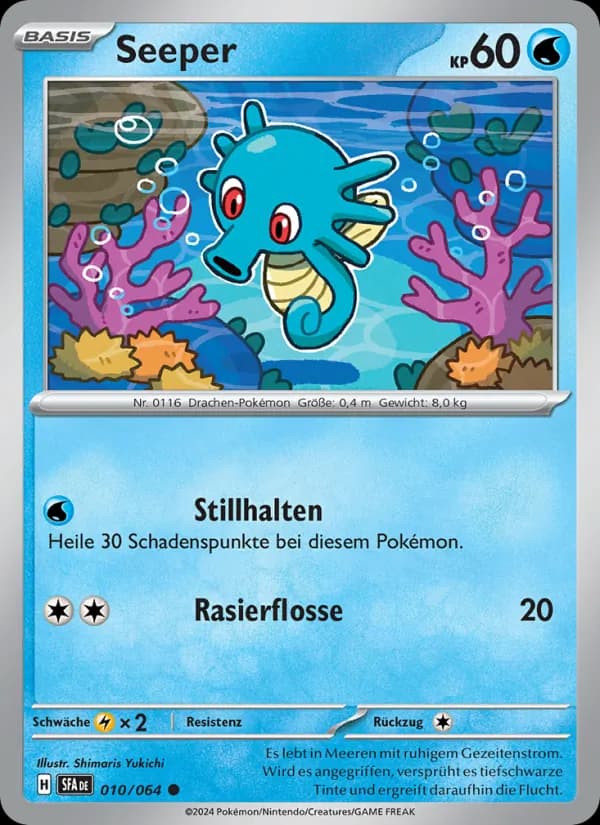 Seeper card in German