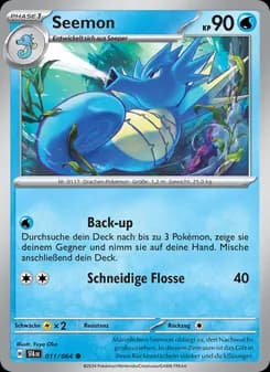 Seemon card in German